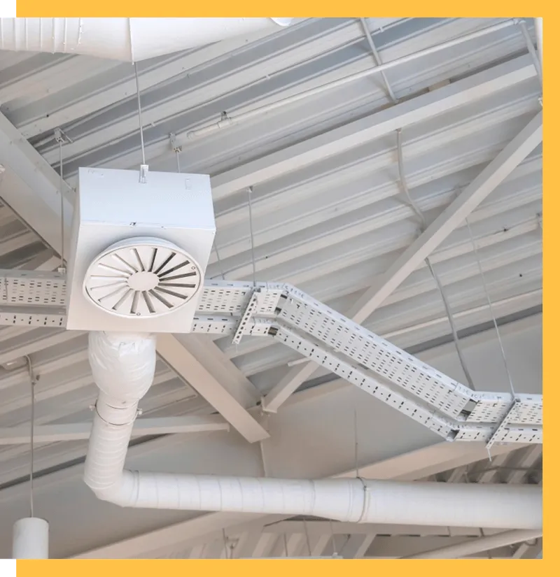 Zdjęcie systemu wentylacyjnego